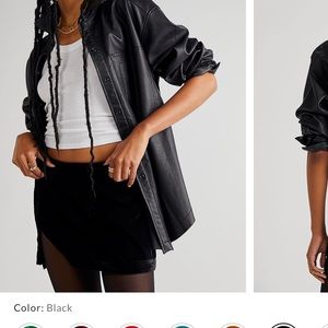 COPY - NWOT Free People Black Annalise Velvet Mini Skirt Size 4